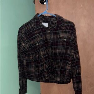 American Eagle By Payless Red and Black Bomber Jacket